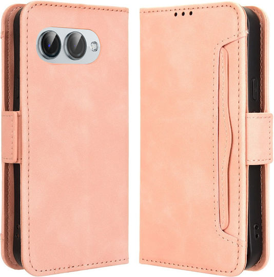 Husă Cu Capac Pliabil T Phone 3 5g Cu Slot Pentru Card Roz