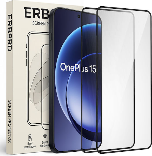 2x Γυαλί Hartowane Oneplus 15 Erbord 3d Πλήρες Γρήγορο Ολόκληρη Οθόνη