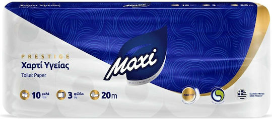 Maxi Χαρτί Υγείας 10 Ρολά 3 Φύλλων (100gr/Ρολό)