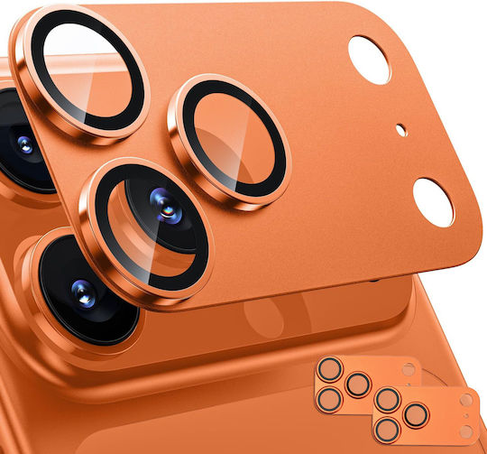2x Erbord Gehartetes Glas Handy-Kameraschutz Für Iphone 17 Pro Materialfarbe Orange