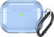 Silicone Case AirPods Pro 3 Carabiner Transparent Blue