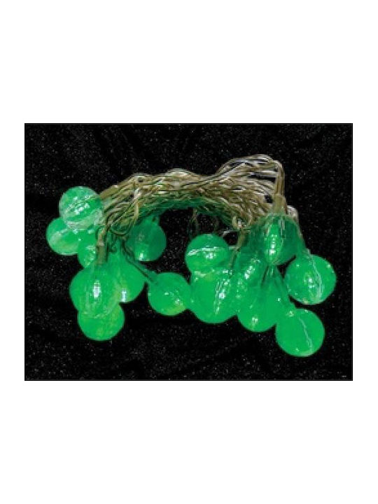 20 Lights LED Green in String 2pcs