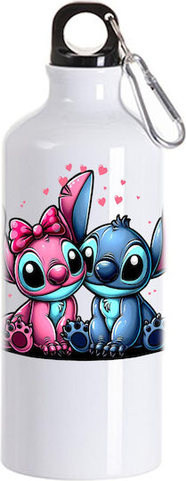 Sticlă Pentru Copii Lilo & Stitch 600ml Albă