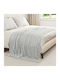 vidaXL Ριχτάρι Πολυθρόνας Fleece 200x150εκ. Γκρι