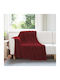 vidaXL Ριχτάρι Πολυθρόνας Fleece 150x200εκ. Βεραμάν Κόκκινο 42016818