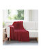 vidaXL Armchair Throw Fleece 170x130cm Turquoise Red