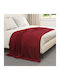 vidaXL Decken & Couchdecken Sesselüberwurf Fleece 200x150cm Türkis Rot