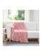 vidaXL Fleece Decke Einzeln 150x130cm Rosa