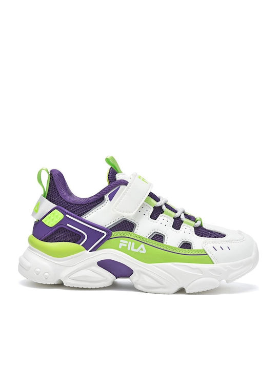 FILA Kinder Sneakers mit Klettverschluss Weiß