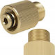 Adaptor Brassconnect M22 Reducție Alamă 15 Mm + 14 Mm Pin Filet M22 Karcher Lavor Bosch Nilfisk Mașini de Spălat