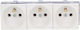 Triple Modul Socket Without Lock White Wp45x4578