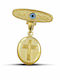 Themelidis Jewels Kinder Sicherheitsnadel aus Gold 9K mit Kreuz