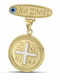 Themelidis Jewels Kinder Sicherheitsnadel aus Gold 9K mit Konstantinato