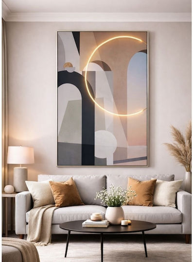 Πίνακας Κύκλος Led Light Ασημί Κορνίζα 80x120cm Iliadis 92721 Πίνακας Κύκλος Led Light Ασημί Κορνίζα 80x120cm Iliadis 92721