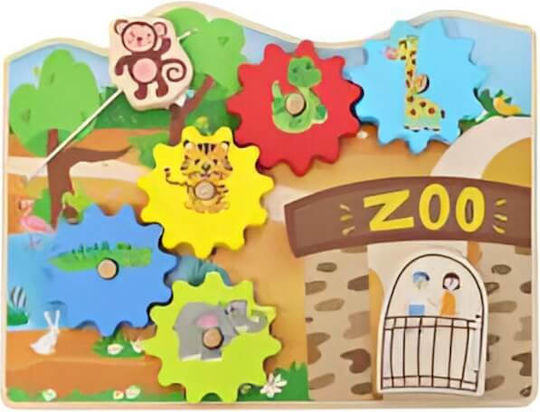 Spielmaus Βρεφικό Παιχνίδι από Ξύλο για 24+ Μηνών Ζωολογικός Κήπος