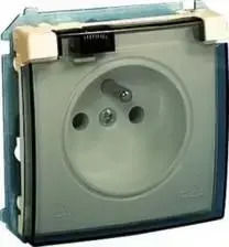Kontakt-simon Single Hermetic Socket Basic Modul Z U 16a Ip44 Beige Bmgz1b.01/12a