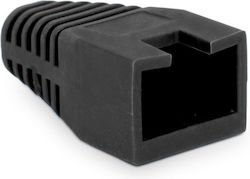 Set 100 Protecție Cablu Globiz 8p8c Negru Pachet 100 Bucăți