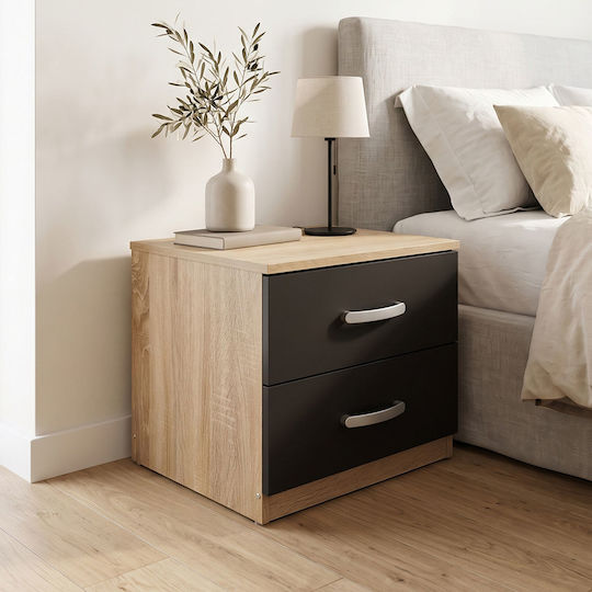 Nachttisch Athos Metall Beige 48x40x41.5cm