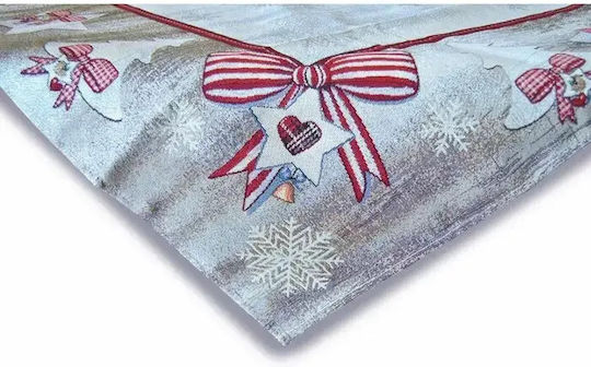 Vassiliadis Bros Christmas Tablecloth Silver L180xW140cm.