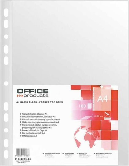 Ζελατίνες Ενισχυμένες Office Α4 40mic Γυαλ 21142215-90