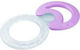 Nuk Cool Silicone Teething Ring for 3 Months+ Purple 2 Pieces
