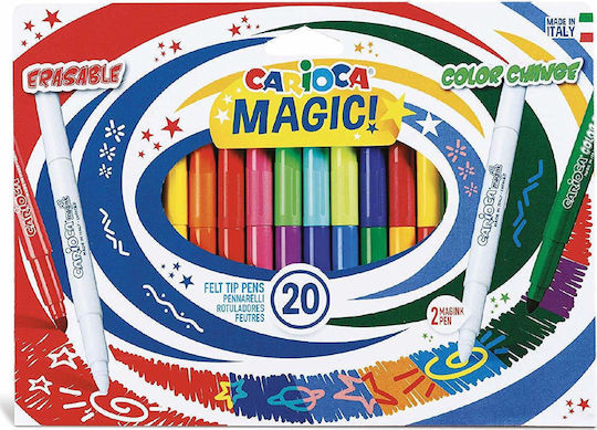 Carioca Weiß Waschbare Magische Zeichenmarker Dicke Dünne Set 20Stück