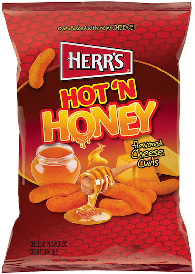 Herr's Hot 'n Honey Cheese Curls Weight 170gr