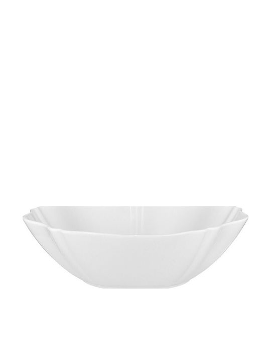 Casa Domani Porcelain Salad Bowl White 35x7.5cm