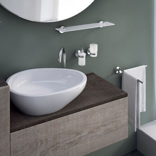 Piccadilly Wall-mounted Dispenser Glass Silver