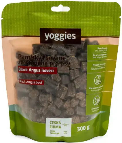 Λιχουδιές Σκύλους Μοσχάρι Black Angus Ψυχρής Έκθλιψης Cold Pressed Yoggies 300g