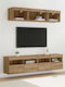 Wohnzimmer TV-Einheit Artisan Oak mit Beleuchtung L80xB30xH40cm