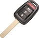 Autoschlüssel Schutzhülle Kompatibilität Honda Accord Civic CR-V Pilot Fit 4 Tasten