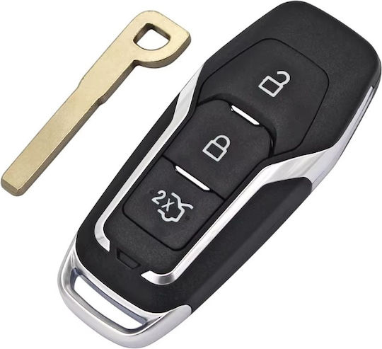 Husă Pentru Chei Auto Compatibilă Ford Mondeo Mustang Focus Fusion S-max Galaxy Explorer 3 Butoane Lamă Hu101