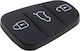 Membrană Cauciucată Butoane 3 Chei Auto – Compatibil Hyundai I10 I20 I30 Ix35 Ix45 Elantra Tucson Santa Fe Veloster Solaris – Piesă de Schimb Telecomandă Cheie