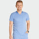 Cherokee CK718A Male Medical Blouse Light Blue