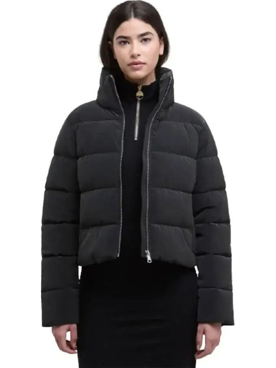 Women's Puffer Jacket for Winter Black