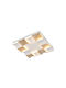 Aca Deckenleuchte 42.2cm Gold mit Integrierter LED