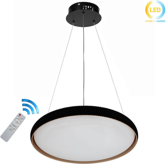 Keskor Deckenleuchte 50cm Schwarz mit Integrierter LED