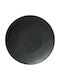 Cryspo Trio Shallow Serving Plate from Porcelain Black with Diameter 32cm