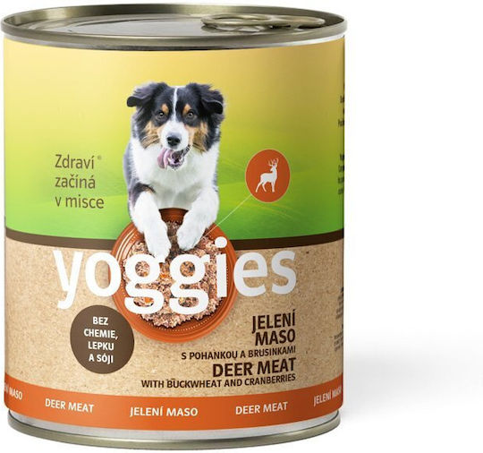 Single Protein Dog Can Deer & Cranberry Yoggies 800 G