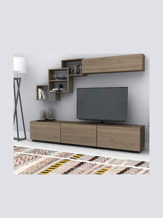 Wohnzimmer TV-Einheit Free Walnut L210xB35xH38cm