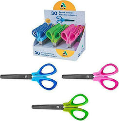 Adel Παιδικό Ψαλίδι Ανοξείδωτη Λεπίδα Flexible 26400 Τυχαία Επιλογή Χρώματος