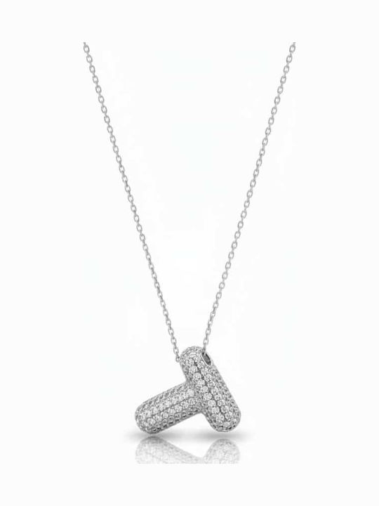 Rebekka Necklace Monogram from Gold Plated Steel