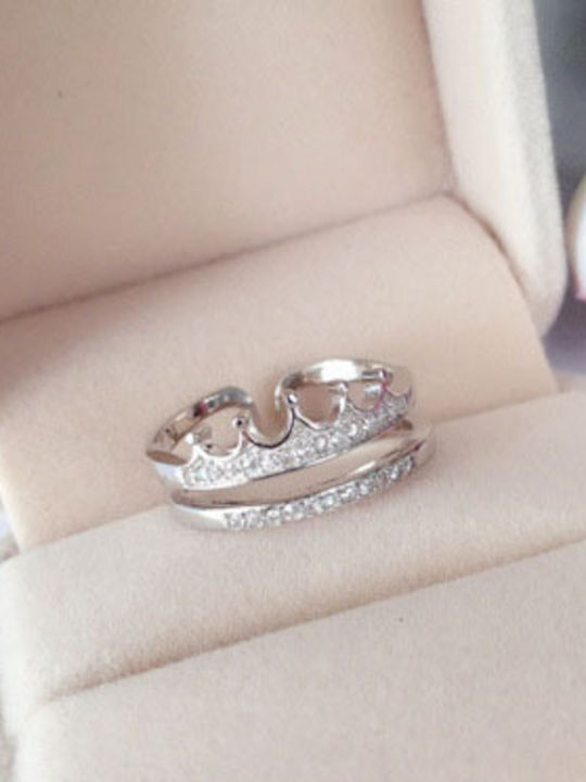 Damen Ring mit Zirkonia aus Silber