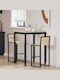 Table Dining Room Wooden Gray 80x80x105cm
