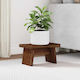 vidaXL Blumentopfständer Holz Khaki 29cmx20cmx17cmcm.
