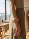 Style Women's Bracelet Set Handcuffs made of Leather