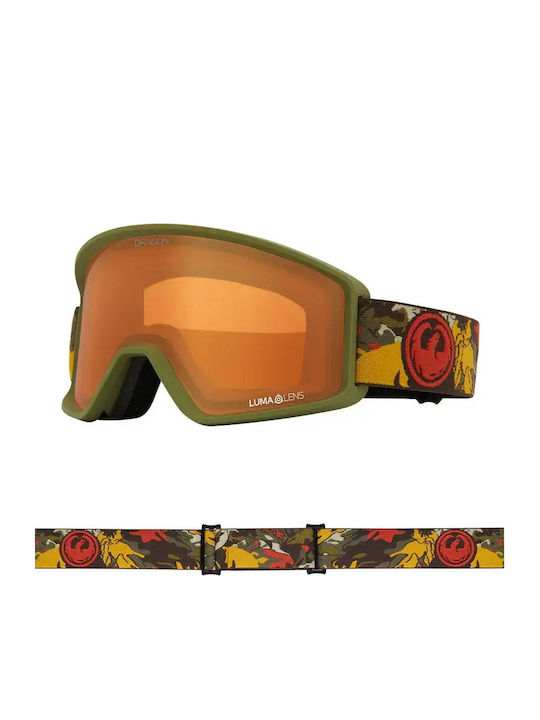 Dragon Alliance Masca de schi și snowboard Pentru copii Verde cu Lentilă în culoarea Verde