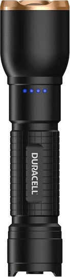 Duracell Rechargeable LED Flashlight IP54 with Maximum Brightness 100lm