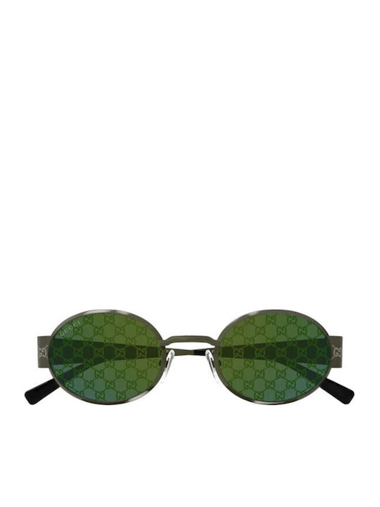 Gucci Unisex Sunglasses with Gray Metal Frame a...